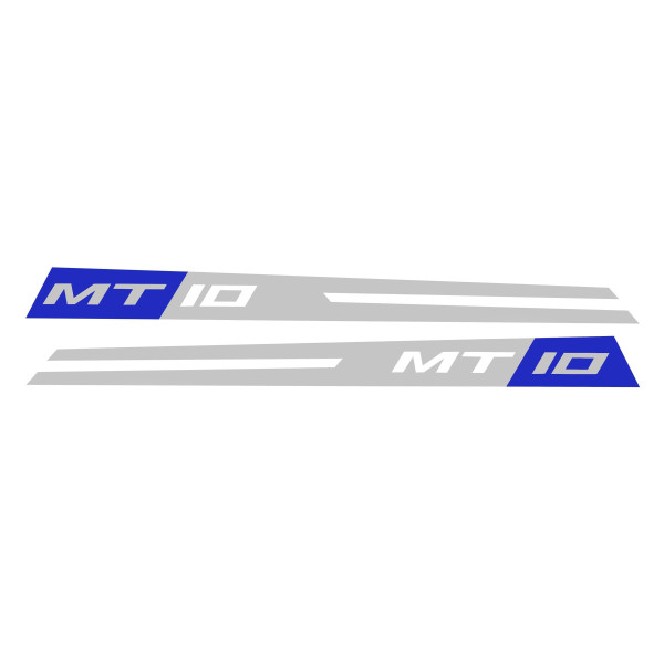 Pyramid Plastics Pyramid decal | blue & silver | yamaha mt-10 2016>current